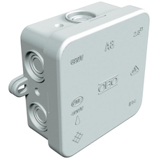 A8 75X75X36MM IP55 SURFACE-MOUNTED JUNCTION BOX GREY